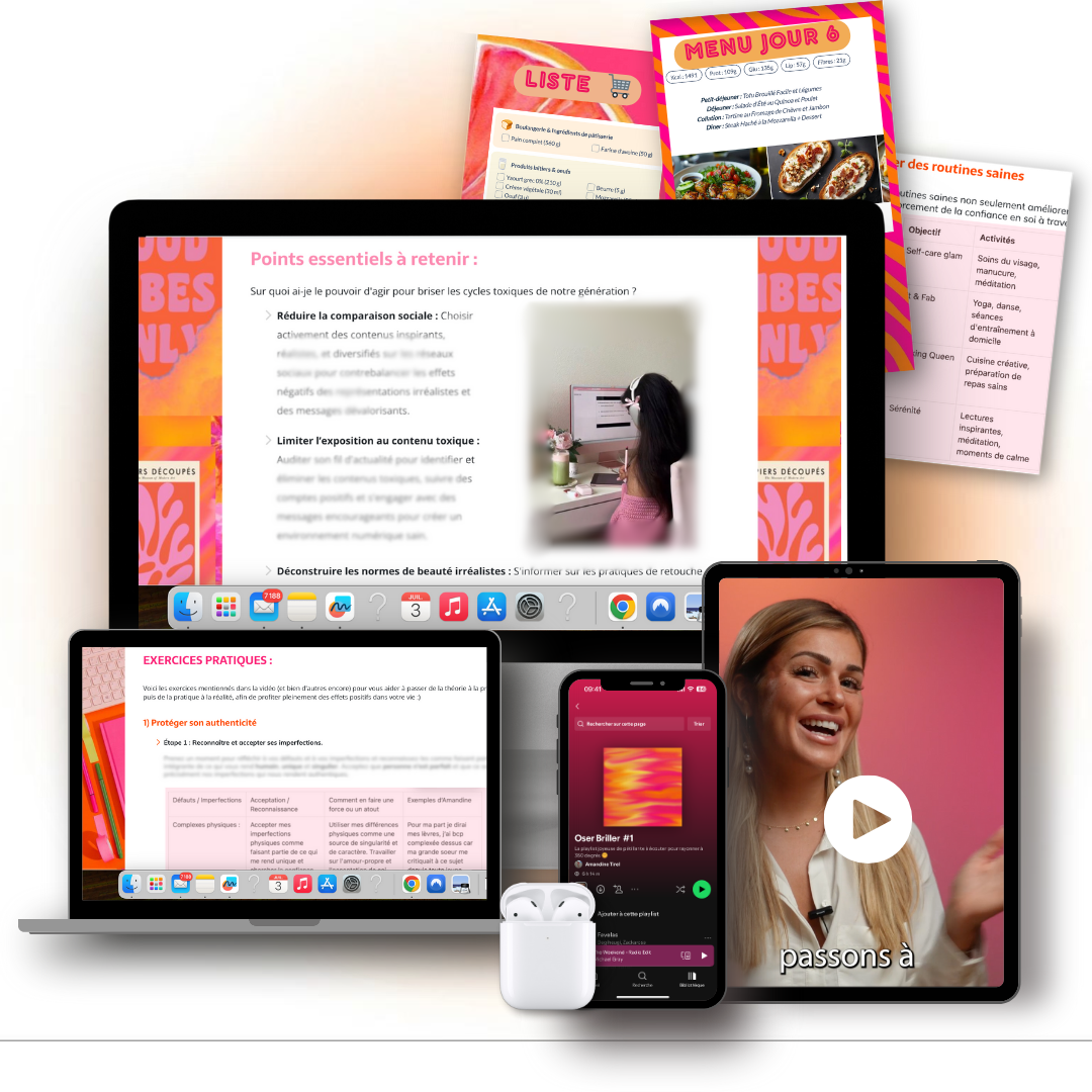Aperçu de la formation Oser Briller sur ordinateur, tablette et téléphone