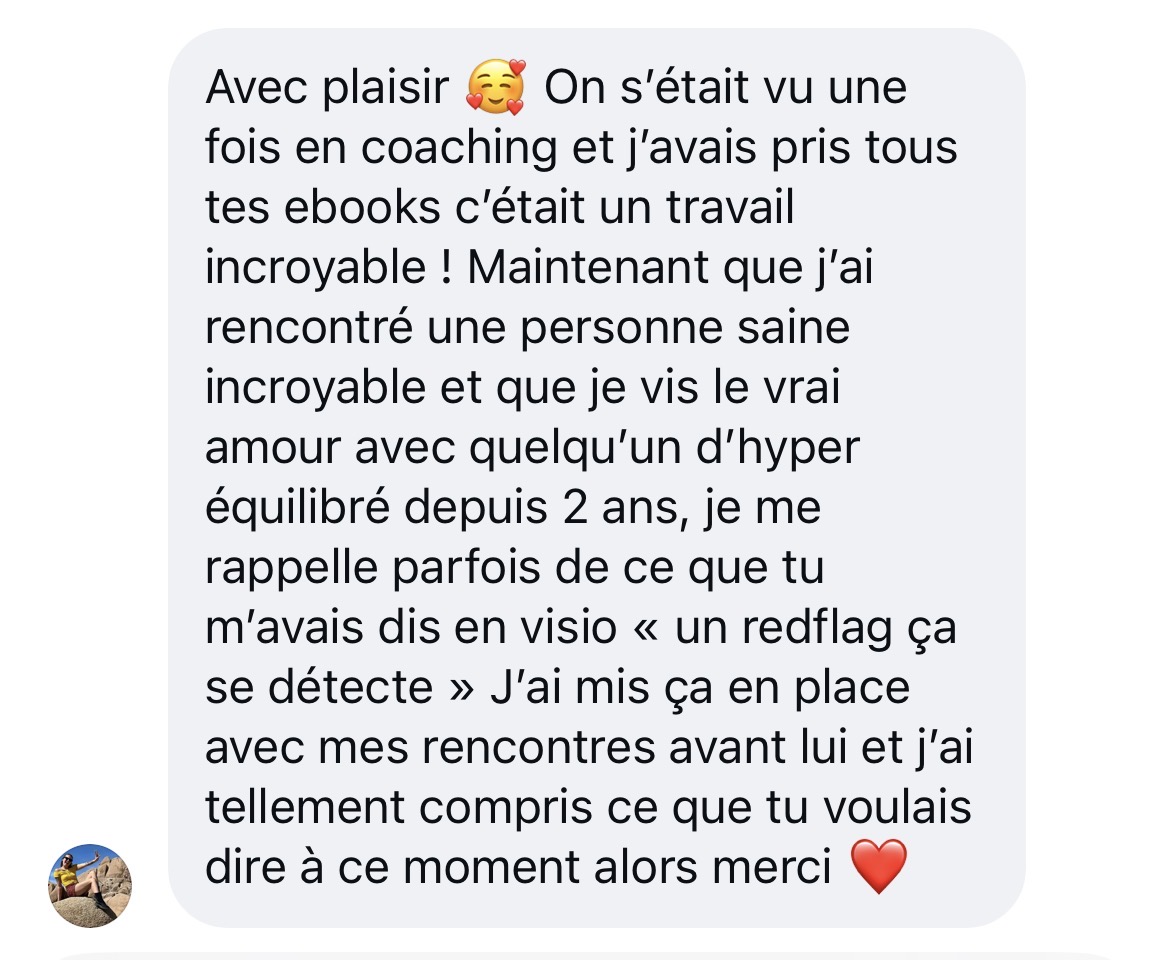 Message de Sarah